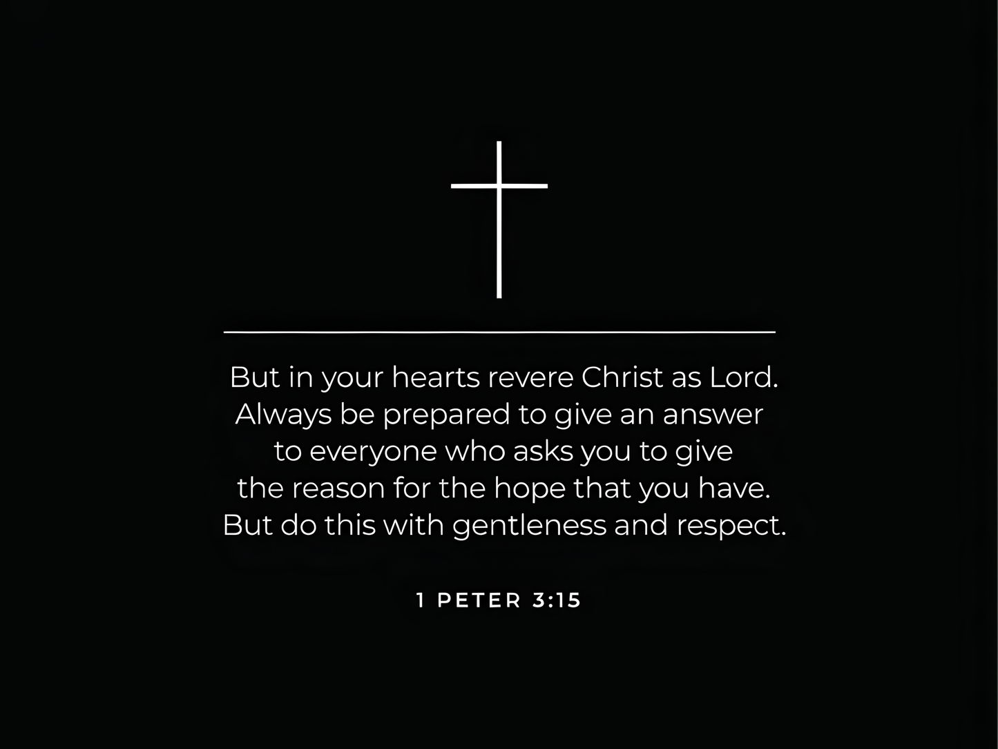 Back of Shirt 1 Peter 3:15