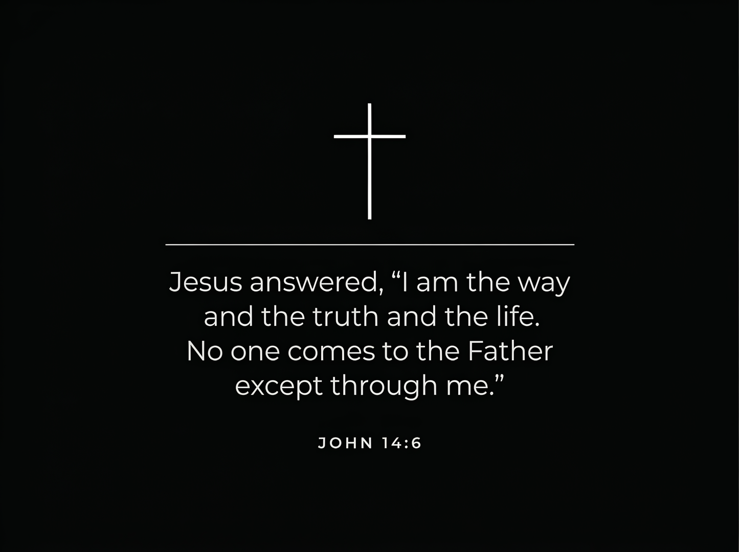 Back of Shirt John 14:6